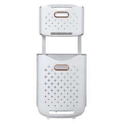 Foldable Newspaper and Magazine Holder with Wheels Multi-purpose Living Room Organisational Basket, Laundry Basket with Wheels Trolley-style Laundry Basket, Hard-wearing and Duration-proven, High Load-bearing Capacity
