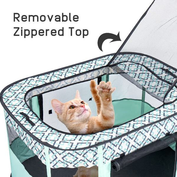 Foldable Pet Playpen, Portable Dog Cat Playpen, Soft Portable Dog Crate, Outdoor/Indoor Exercise Kennel, Dog Cage for Pets
