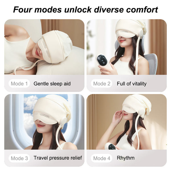 Portable Head & Eye Massage Device with Hot Compression, Decompression Design for Relaxation, Suitable for Daily Use & Rest, Scalp Massage Tool, Personal Relaxation Aid