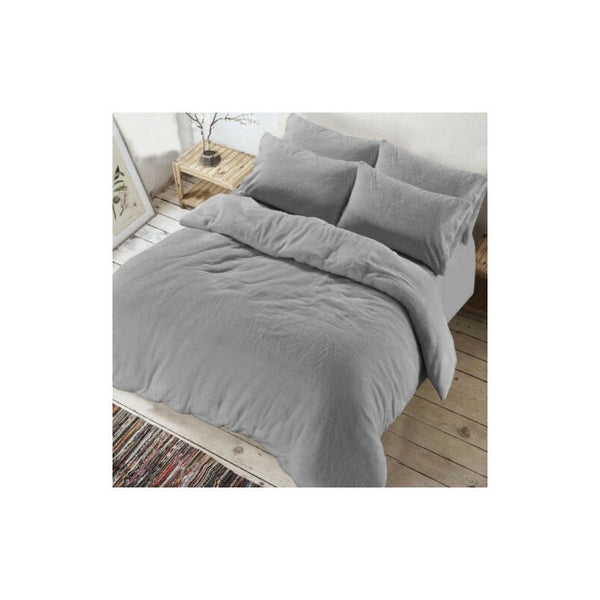 Duvet Cover Teddy Bear Fleece with Pillowcases in Single Double King Super King