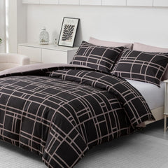 Pamposh Double Duvet Set Premium Brushed Microfiber Duvet Cover Double Ultrasoft Hypoallergenic Duvet Double Cover Set Non Iron Luxury Bedding Sets with Zipper Closure