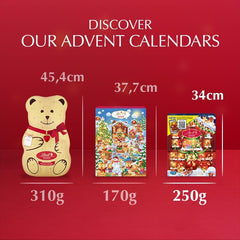 Lindt Teddy Milk Chocolate AR Advent Calendar 2025 – Large 250G – 24 Bear & Friends Chocolates – Festive Gift for Him & Her
