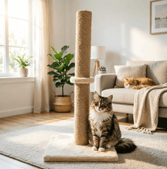 Cat Scratching Post 62CM Pole Scratcher Tree Scratch Post Woven Sisal Tall