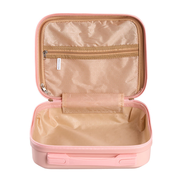 Portable Handheld Plastic Makeup Bag with Elastic Band & Zipper, Jewelry Box, Gift Box for Storing Souvenirs, Luggage Cart for Boarding The Aircraft, Multifunctional Suitcase with Internal Dividers, Can Hold Cosmetics, Towels, Toiletries