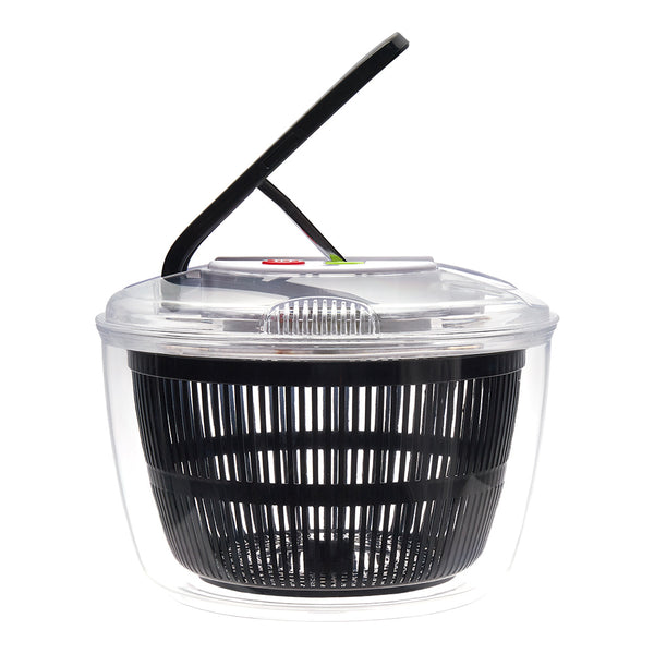 Large Manual Lettuce Spinner & Fruits Vegetable Washer Dryer with Rotary Handle, Salad Spinner, Tastier Salads, 24*17*24cm