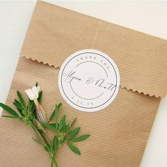 50/100pcs Personalized Custom Stickers Suitable for Various Occasions - /Small Round Labels with Self-Defined Photos/Logos/Text, Glossy Synthetic Paper Suitable for Wedding Invitations, Birthday Party Decorations, Thank You Gifts