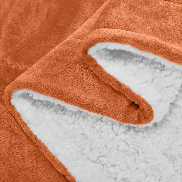 1pc Luxurious Double-Sided Sherpa Throw Blanket – Soft, Warm & Cozy Contemporary Blanket, Machine Washable, Perfect for Couch, Bed, Office & Travel, Ideal Gift