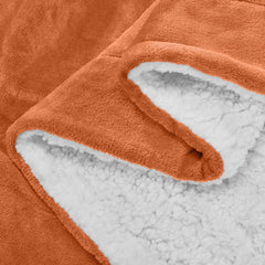 1pc Luxurious Double-Sided Sherpa Throw Blanket – Soft, Warm & Cozy Contemporary Blanket, Machine Washable, Perfect for Couch, Bed, Office & Travel, Ideal Gift