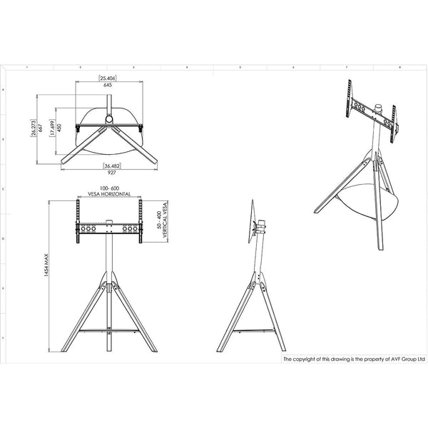 AVF Hoxton TV Stand for TV's up to 70