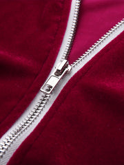 Men'S Velour Tracksuit Sweatsuit Set Jogging Suits Full Zip Casual Jackets Pants 2pcs Outfit Athletic Workout