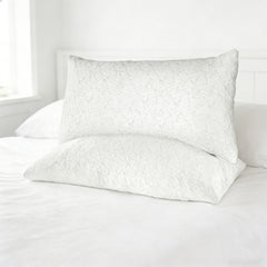 2-Pack King Size Bed Pillows - Adjustable Shredded Cooling Comfort for back, side & stomach Sleepers, Contemporary Bed Cushions with Zippered, Machine Washable (91.44 x 50.8 cm) Suitable for King Beds