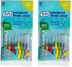 Tepe Interdental Brush, Original, Yellow, 0.7Mm/Iso 4, 8Pcs, Efficient Cleaning between Teeth, Plaque Remover and Dental Flosser for Small Gaps