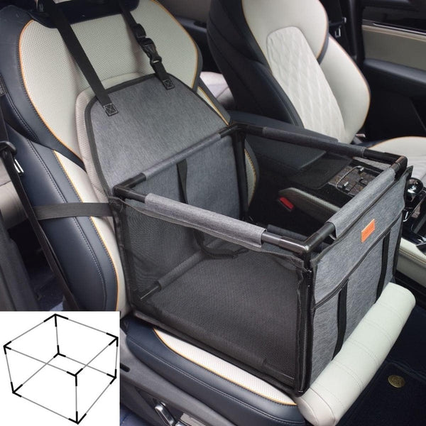 Pet Dog Car Seat, Pet Carrying Basket Suitable for Small Dogs And Cats, Foldable Pet Travel Car Seat Box