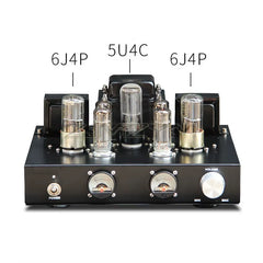 Audiophile 6P1 Tube Power Amplifier Class a Single-Ended Parallel High-Power HIFI Power Amplifier Retro Tube VU Meter Amplifier