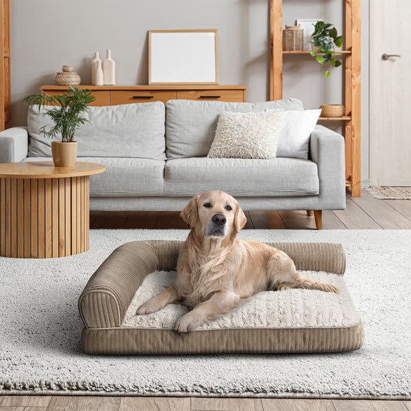 Kirkland Signature L Shaped Bolster Pet Bed, 42