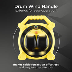 Masterplug 20M Weatherproof Cable Reel with 2 X IP54 Sockets