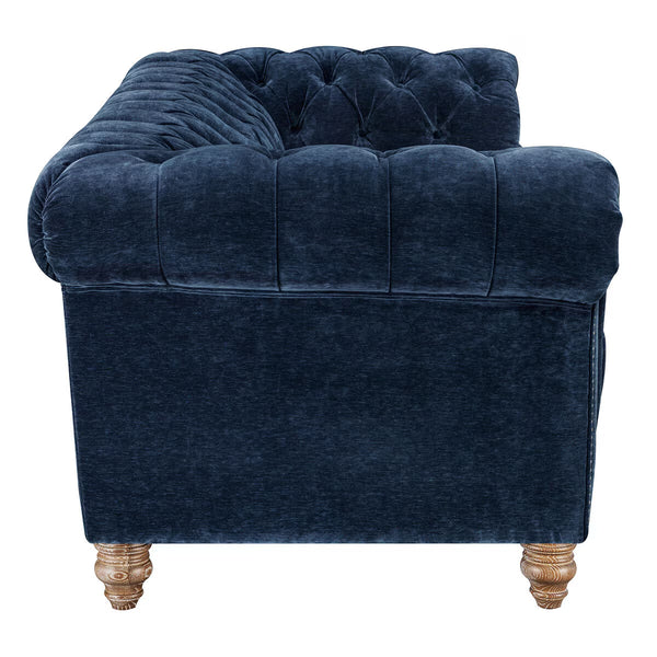 Allington 3 Seater Navy Fabric Chesterfield Sofa