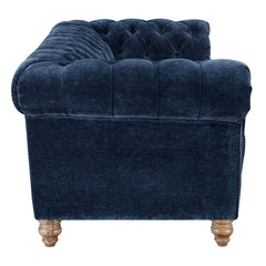 Allington 3 Seater Navy Fabric Chesterfield Sofa