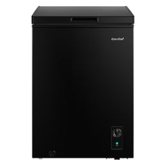 Midea Comfee 99L Multi-Functional Freestanding Chest Freezer: Perfect for Daily Use, with Freezer/Refrigeration Switch, 38dB Quiet Inverter Compressor, 4 Star Freezer Rating, Ideal for Homes & Outbuildings – Black [Energy Class E]
