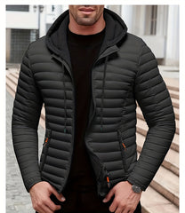Lightweight Warm Hooded Jacket - Windproof, Ultra-Warm Padding, Quilted Design, Practical Storage Pockets, Suitable for Winter Daily Wear and Outdoor Occasions, Nylon Fabric, Zip Closure, Regular Fit, Winter Coat | Hooded Jacket |