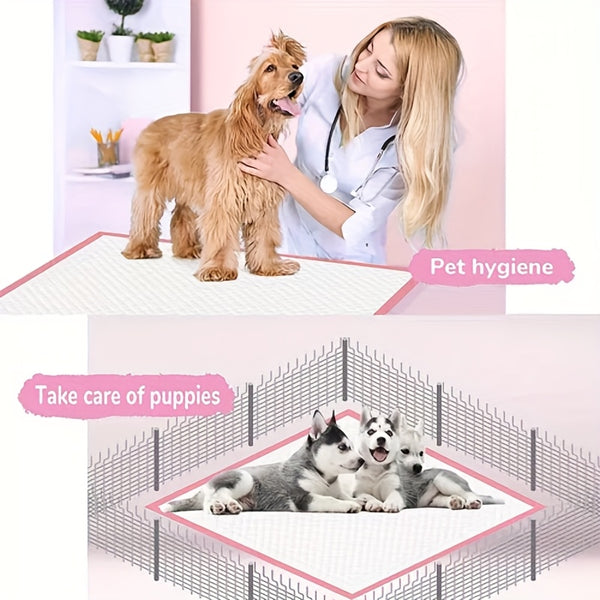 100 Disposable Pet Diapers Highly Absorbent Puppy Training Pads 45x60 Christmas Ornaments 60x60 Leak-proof Quick-drying Design 60x90 Pet Deodorant Diapers for Potty Training Make a Great Christmas Gift