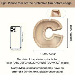 1 unique wooden letter jar - 26 creative A-Z letter storage containers, transparent design, birthday gift idea, home decoration, best friend gift, and functional holiday present.