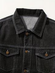 Men's Casual Washed Denim Jacket