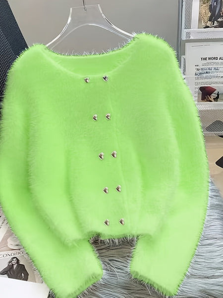 Premium Warm Faux Mink Sweater
