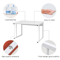2-Tier Microwave Oven Shelf Stand, Kitchen Countertop Storage Rack Spices Rack Freestanding, Home Office Printer Stand Multifunctional Unit Shelving Wood Top Metal Frame