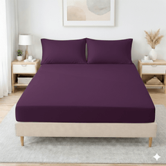 30cm Extra Deep Fitted Sheet - Premium Brushed Microfiber Bed Sheet, Super Soft & Breathable, Elasticated Corners for Snug Fit, Single/Double/King/Super King Sizes