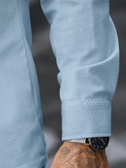Men's 2pcs Casual Suit, 2-Pocket Shirt and Pants Set for Spring/Autumn, Suitable for Work and Leisure Sports
