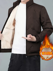 Two-Piece Men'S Casual Suit, Fleece-Lined And Thickened Men'S Jacket And Pants, Heavy And Thick Men'S Top And Bottom, Winter Sports Casual Zipper Cardigan Jacket, Fleece-Lined Warm Jacket, Lamb Fleece Lining, Couple'S Same Style for Men And Women
