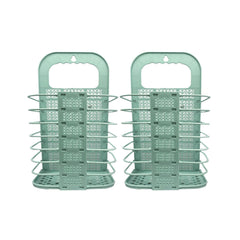 Lizzy 2pcs Laundry Hamper Foldable | Family Slim Reusable Plastic Laundry Clothes Washing Hamper Bin Collapsible Waterproof Clothes Storage Basket