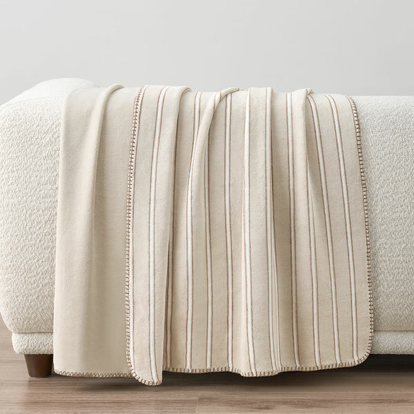 Casual Living Reversible Purple Plush Throw, 127 X 177 Cm