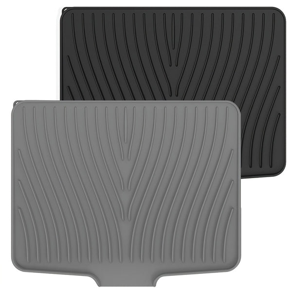 Silicone Kitchen Sink Drying Mat Rectangle Non Slip Worktop Saver Dish Drainer