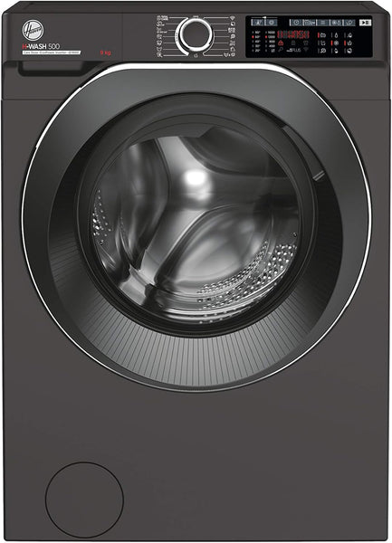 Hoover H-WASH 500 10Kg Freestanding Washing Machine, 1400 RPM, a Rated, Eco‑Power Inverter Motor, Hon App, 60 Programmes, Care Dose, Power Care System, Black, 60X59X85 Cm ‑ HW 410AMBCB/1-80