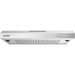 Midea COMFEE' 60 cm Visor Cooker Hood – Versatile LED Under Cabinet Hood, Wall-Mounted Extractor Fan Perfect for 600 mm Home Kitchens, Top Vented Stainless Steel Range Hood [Energy Class B]