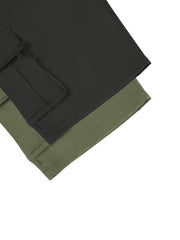 2pcs Men'S Cargo Shorts, Drawstring Waist Multi-Pocket Men'S Shorts