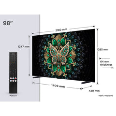 TCL 98C6K 98 Inch Mini LED Smart TV