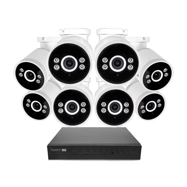 Swann 4K NVR 16 X Channel / 8 X NHD-ADVANXB Bullet Cameras with 2TB HDD SWNVK-16ADVANX8B-EU