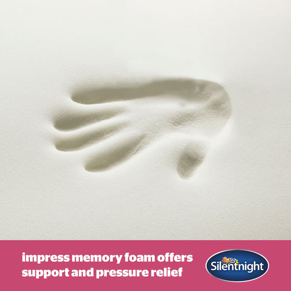 Silentnight Impress 7Cm Memory Foam Mattress Topper, Single