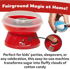 M4Y Premium Candy Floss Maker Cotton Candy Sweet Machine, Funfair Style Machine for Parties, Kids, Home, Includes Measuring Spoon and Candy Floss Sticks