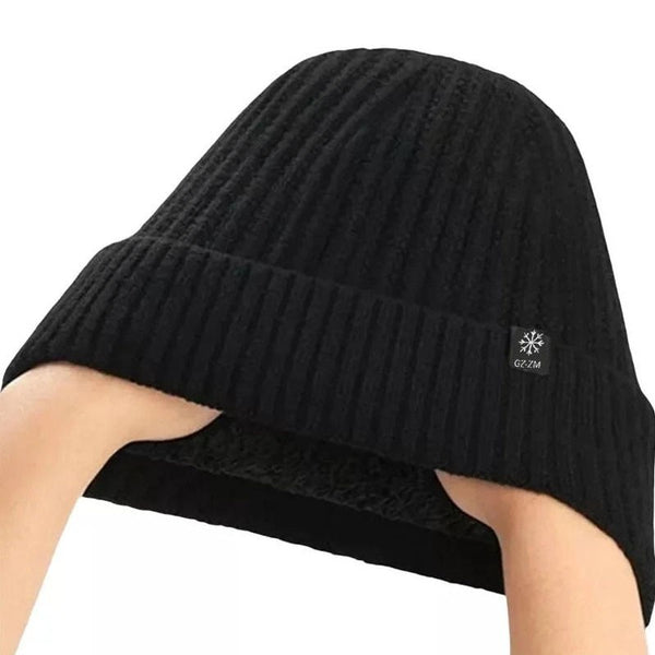 Men'S & Women'S Flocked Beanie Winter Hat with Elastic - Lightweight Warm Ski for Cold Weather, All-Season Outdoor & Casual Use, Unisex Snug Fit, & Navy, Durable Flocking Technology, No Batteries/Electronics, Versatile for Skiing
