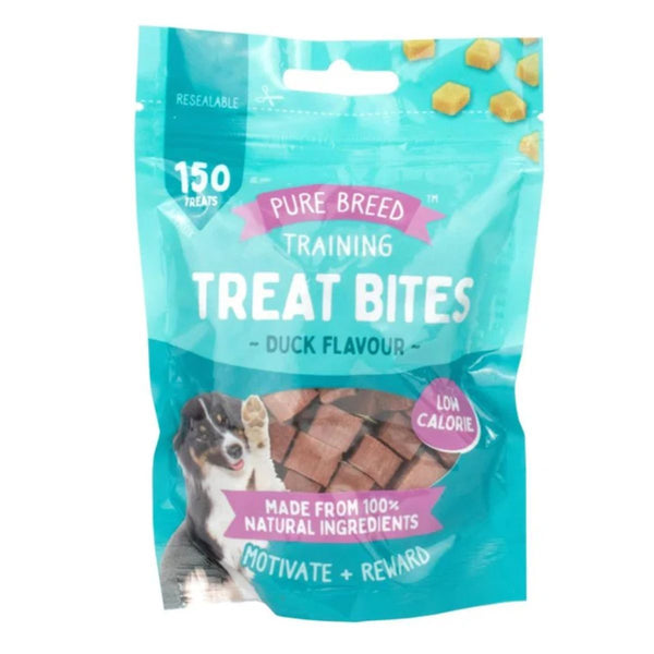 Pet Dog Treats Training Bites – Dry Duck Cubes 100g | Healthy Protein-Rich Dog Snacks | Puppy Training Rewards Chewy Dog Food