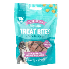 Pet Dog Treats Training Bites – Dry Duck Cubes 100g | Healthy Protein-Rich Dog Snacks | Puppy Training Rewards Chewy Dog Food