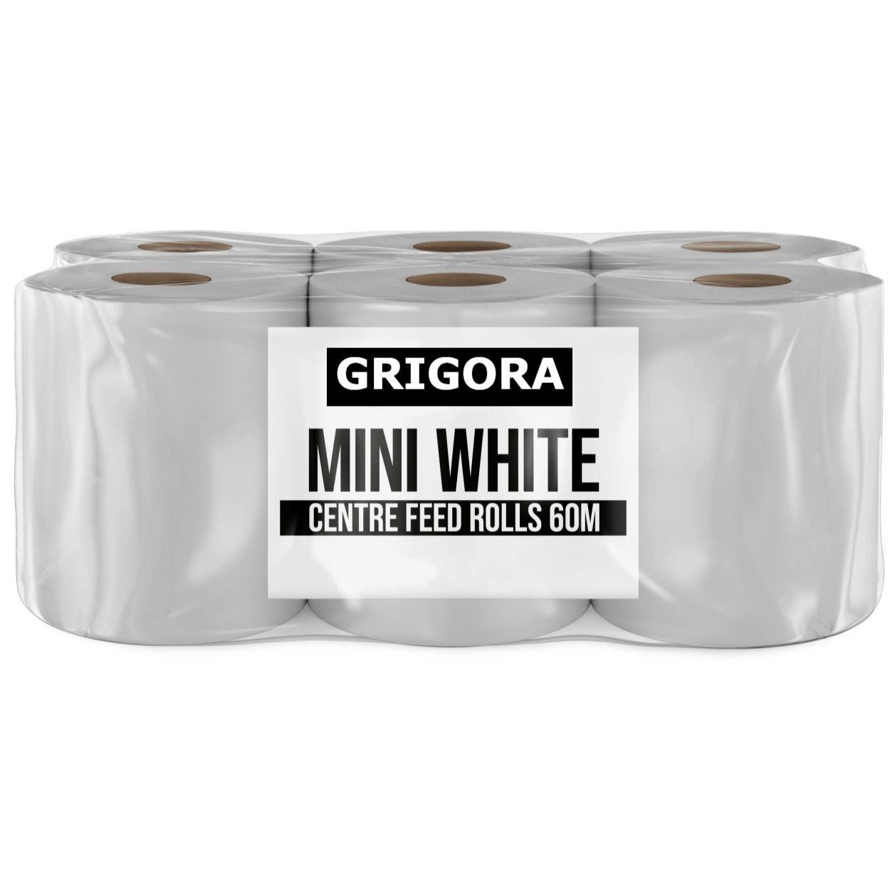 6 X Centrefeed White Rolls | 2 Ply Embossed Paper Towels | Strong & Absorbent | 6-Pack | Perfect for Commercial & Kitchen Use Cleaning Toilet