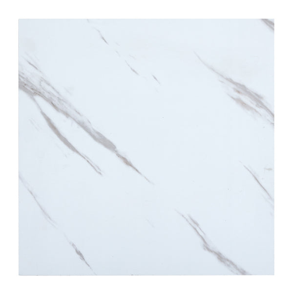 5m² 24pcs PVC Marble Effect Peel and Stick Flooring Planks Flooring Stickers Silent Tile Floorboard Self-adhesive Floor Tiles 2mm Thick Wear-resistant Layer 0.07mm, Waterproof Plank Wall Plank Simulated for Bedroom Kitchen Living Room 18 X 18 Inch 5m²