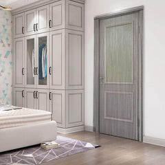 Aluminium Door Fly Screen Metal Chain Curtain Blind Insect Blinds 214cm *90cm