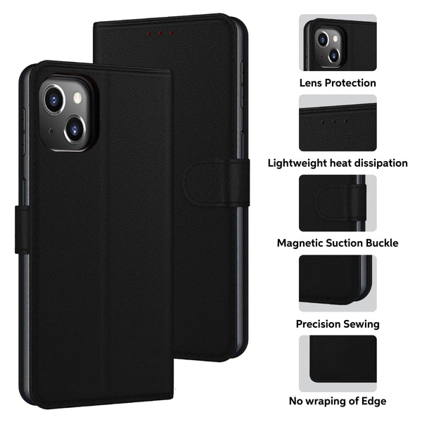 Luxury Case for iPhone 16 Pro Max Plus, 15 Pro Max Plus, 14 Pro Max Plus, 13 Pro Max mini, 12 Pro Max Mini, 11 Pro Max XS MAX XS X SE 8 Plus 7 Plus 6 6S PlusLeather Phone Case Cover, PU Faux Leather Wallet Book Folio Flip Magnetic Shockproof Case with Car