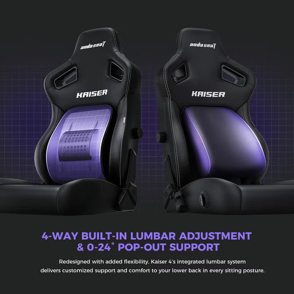 Anda Seat Kaiser 4 Series Extra Large Gaming Chair, Black